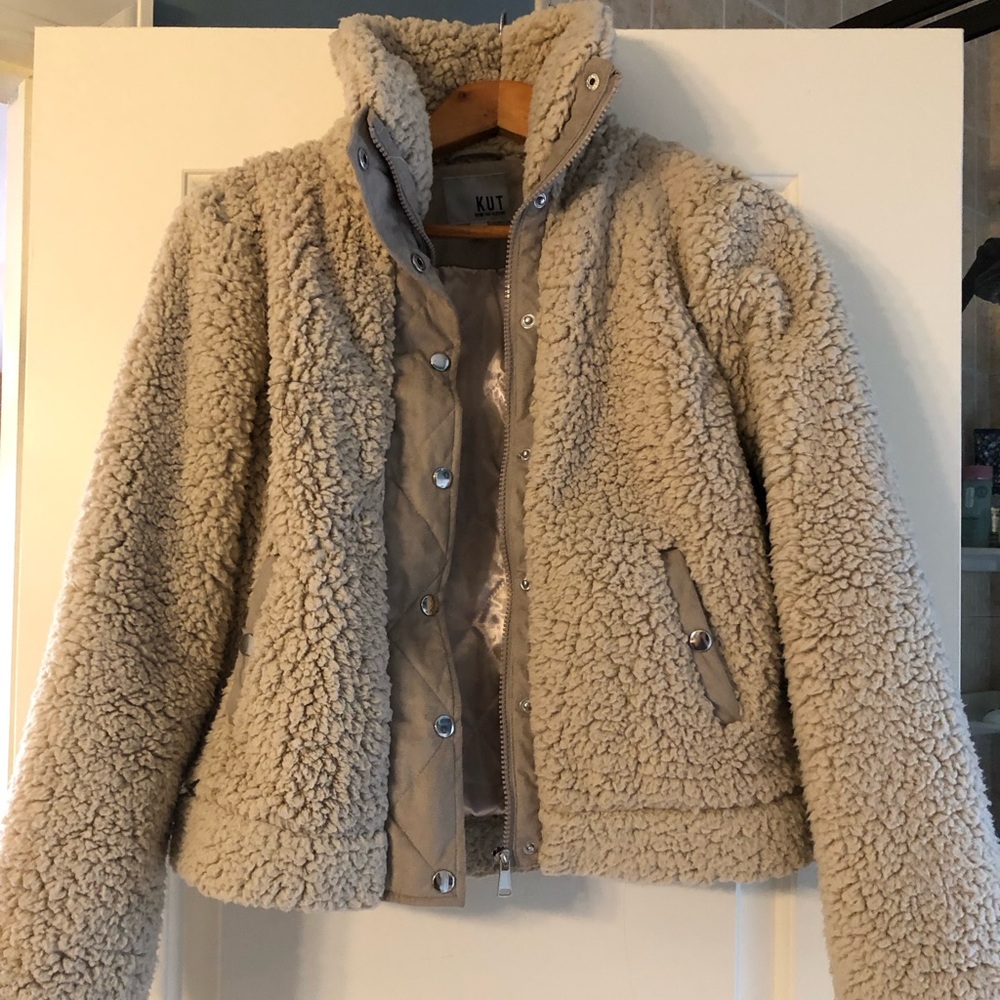 Kut From the Kloth Women’s Fleece Sherpa Jacket